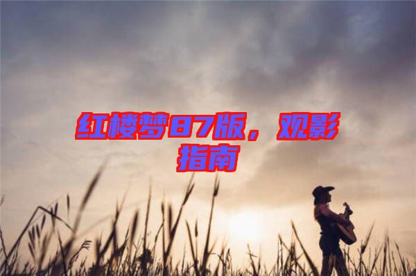 紅樓夢87版，觀影指南