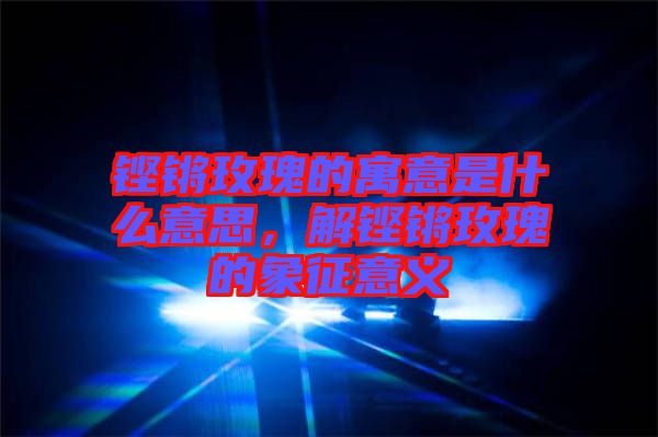 鏗鏘玫瑰的寓意是什么意思，解鏗鏘玫瑰的象征意義