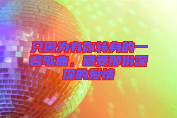 只因為有你轉(zhuǎn)身的一瞥歌曲，感受那份深深的愛情