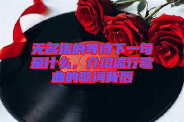 無名指的等待下一句是什么，介紹流行歌曲的歌詞背后
