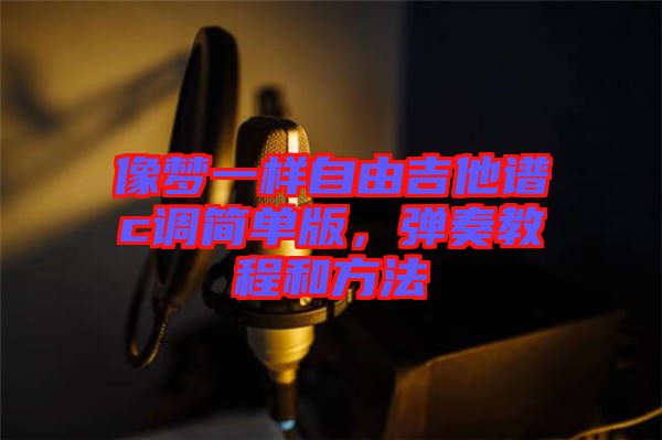 像夢一樣自由吉他譜c調(diào)簡單版，彈奏教程和方法