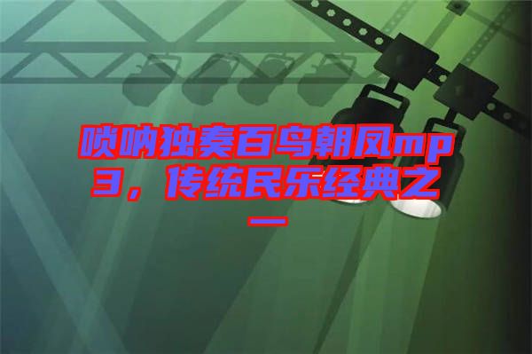 嗩吶獨(dú)奏百鳥朝鳳mp3，傳統(tǒng)民樂經(jīng)典之一