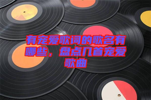 有寵愛歌詞的歌名有哪些，盤點幾首寵愛歌曲