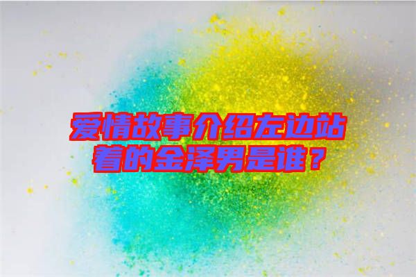 愛情故事介紹左邊站著的金澤男是誰？