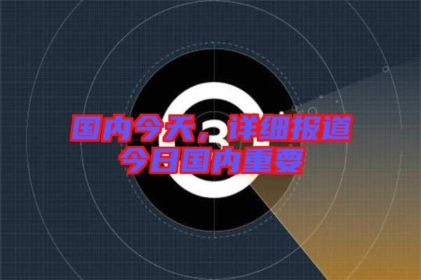 國內(nèi)今天，詳細(xì)報道今日國內(nèi)重要