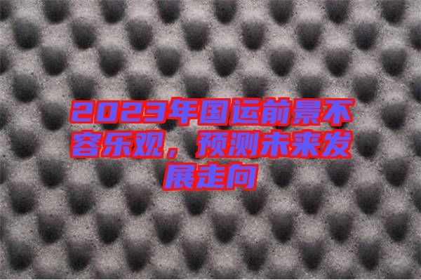 2023年國運前景不容樂觀，預(yù)測未來發(fā)展走向