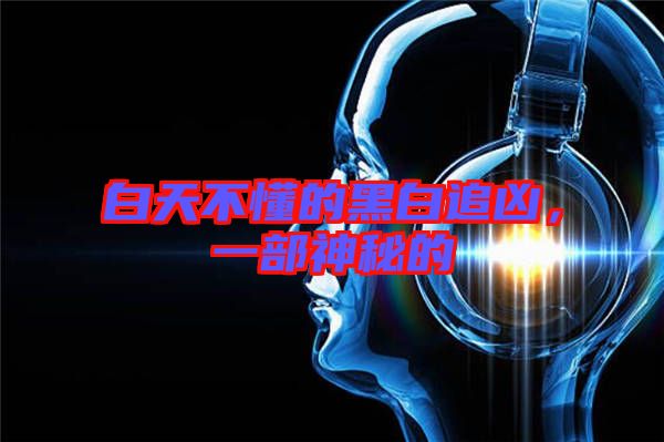 白天不懂的黑白追兇，一部神秘的