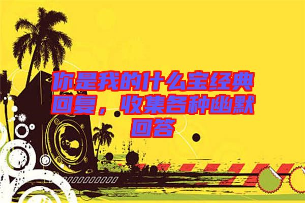 你是我的什么寶經(jīng)典回復(fù)，收集各種幽默回答