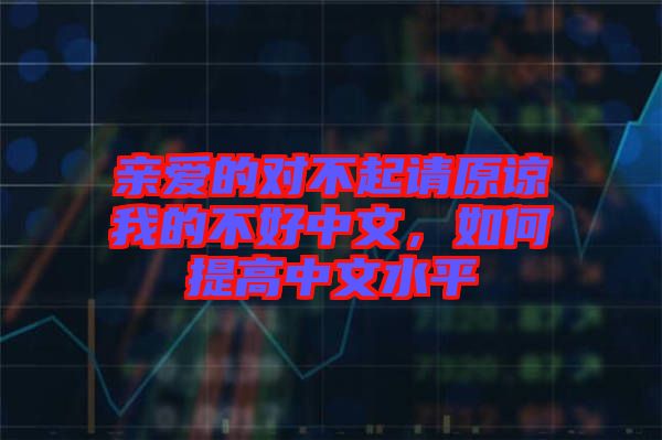 親愛的對不起請?jiān)徫业牟缓弥形?，如何提高中文水? width=