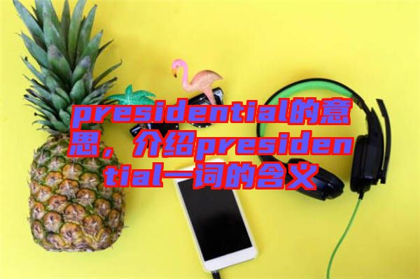 presidential的意思，介紹presidential一詞的含義
