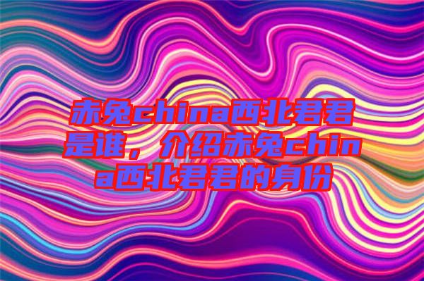 赤兔china西北君君是誰，介紹赤兔china西北君君的身份