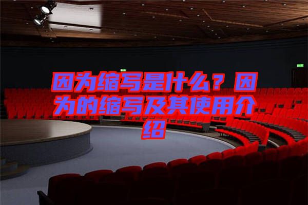 因?yàn)榭s寫(xiě)是什么？因?yàn)榈目s寫(xiě)及其使用介紹