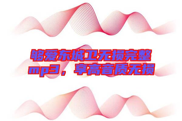 夠愛東城衛(wèi)無損完整mp3，享高音質(zhì)無損