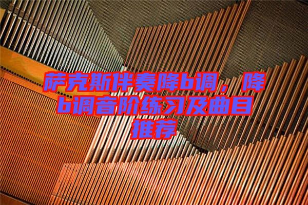 薩克斯伴奏降b調(diào)，降b調(diào)音階練習及曲目推薦