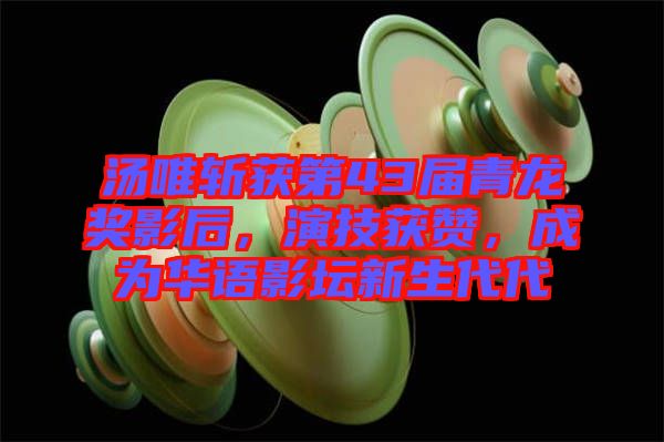 湯唯斬獲第43屆青龍獎(jiǎng)影后，演技獲贊，成為華語(yǔ)影壇新生代代
