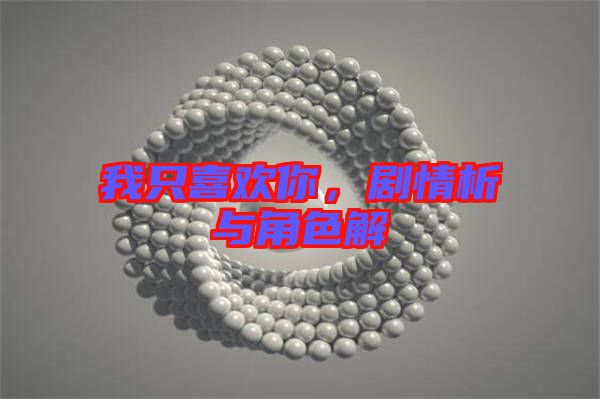 我只喜歡你，劇情析與角色解