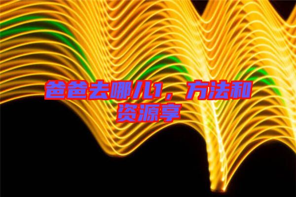 爸爸去哪兒1，方法和資源享