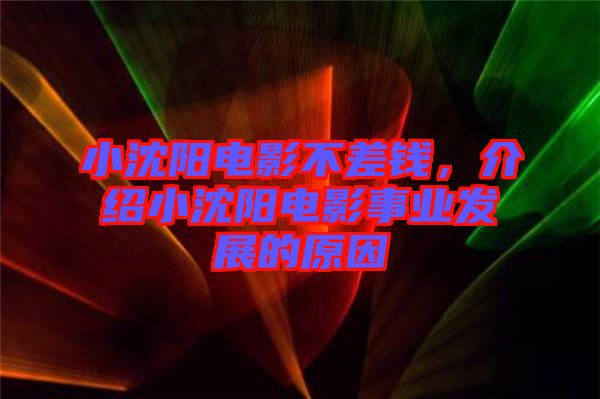 小沈陽電影不差錢，介紹小沈陽電影事業(yè)發(fā)展的原因
