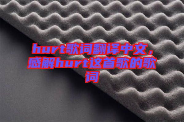 hurt歌詞翻譯中文，感解hurt這首歌的歌詞