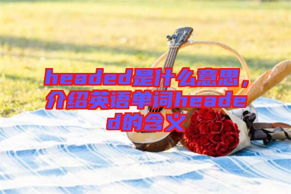 headed是什么意思，介紹英語單詞headed的含義