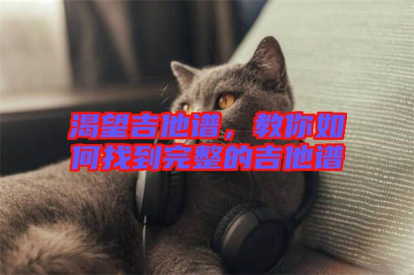 渴望吉他譜，教你如何找到完整的吉他譜