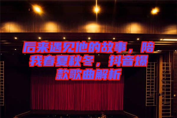 后來(lái)遇見(jiàn)他的故事，陪我春夏秋冬，抖音爆款歌曲解析